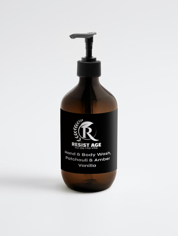 Hand & Body Wash, Patchouli & Amber Vanilla - Resist Age