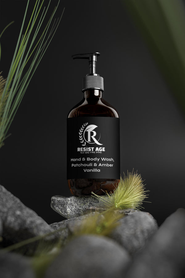 Hand & Body Wash, Patchouli & Amber Vanilla - Resist Age